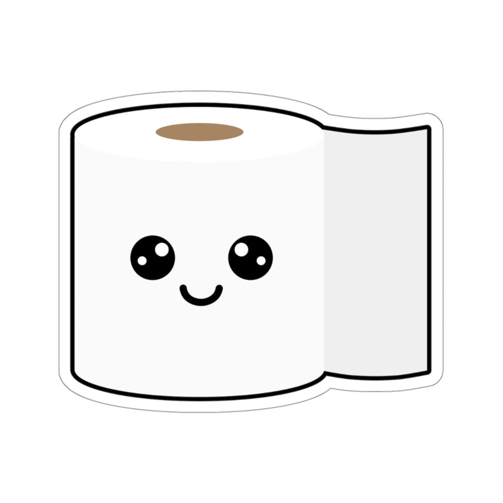 Toilet Paper Sticker – Doodlecorn